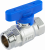 Кран шаровой FAR 1/2", ВР-"американка", син. бабочка, хром Кран шаровой FAR 1/2", ВР-"американка", син. бабочка, хром